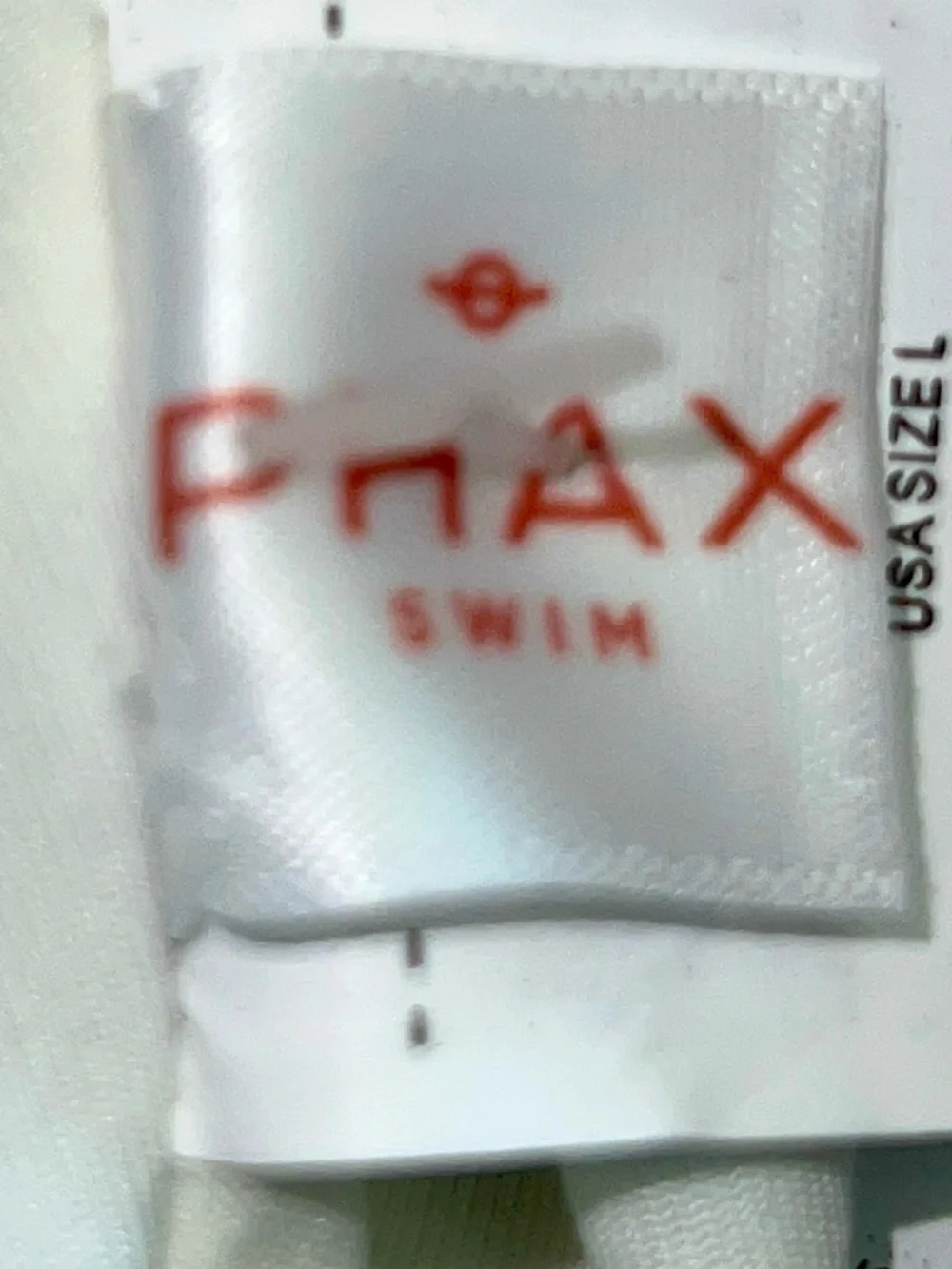 NWT Phax Swim Puff Sleeve Bikini Crop Top Only Size Large